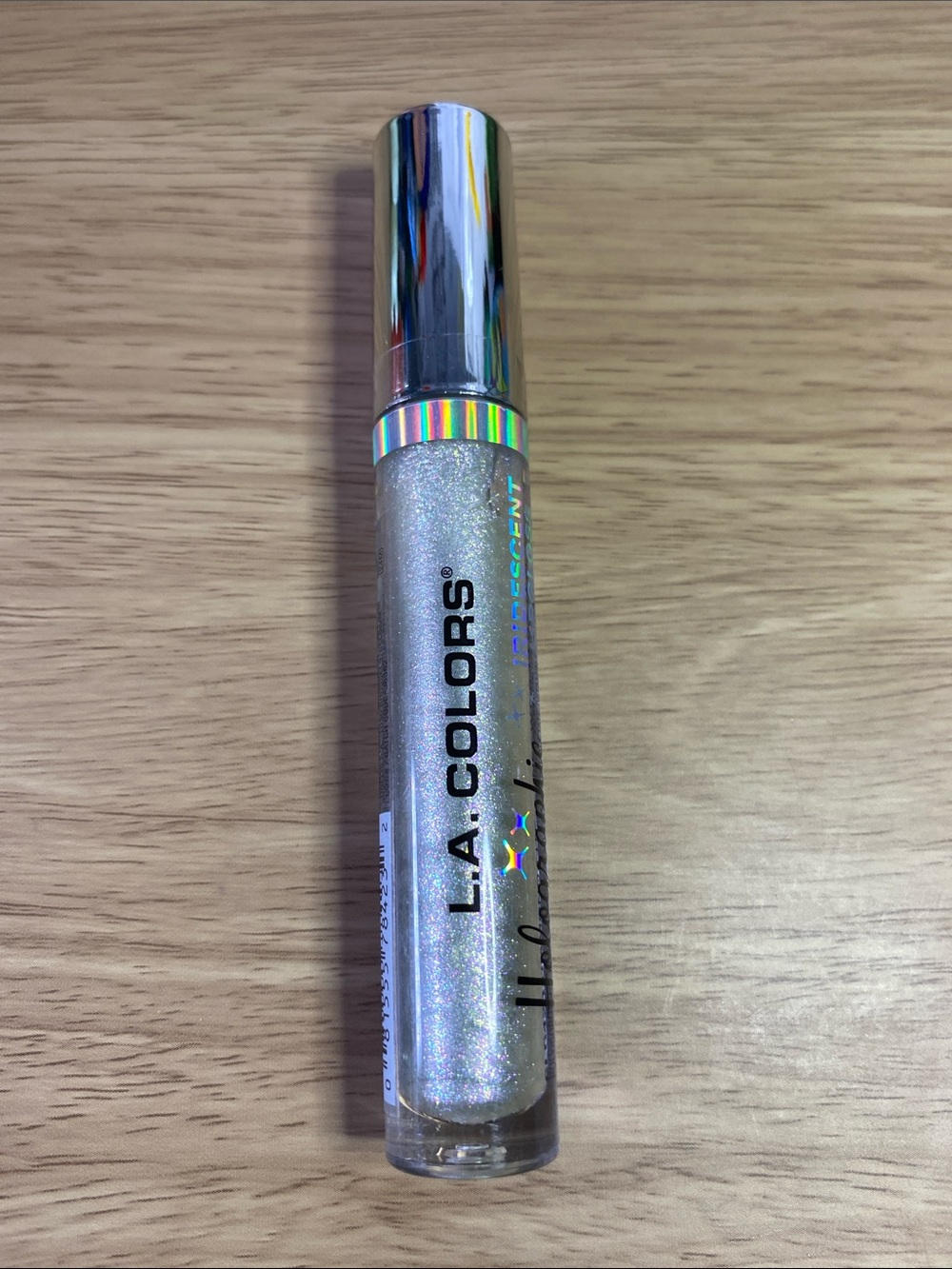 L.A. COLORS Iridescent Holographic Lip Gloss - Silver Sparkle